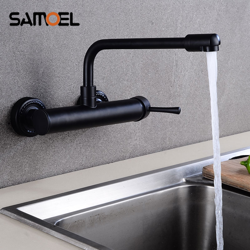 Commercial Kitchen Mixer Tap - Réers de cuisine noirs muraux en