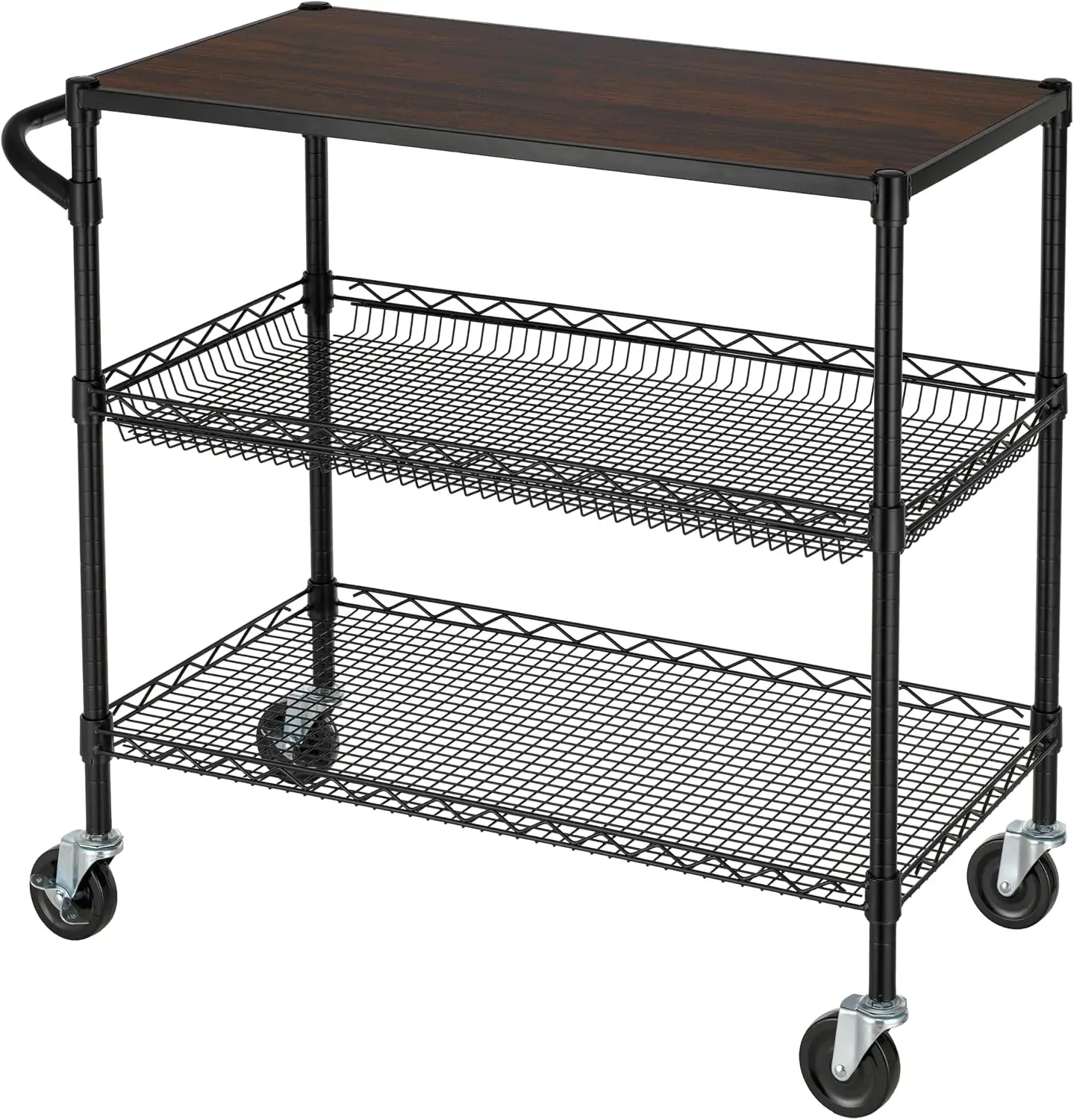 Commercial Kitchen On Wheels - Chariot utilitaire commercial robuste à 3