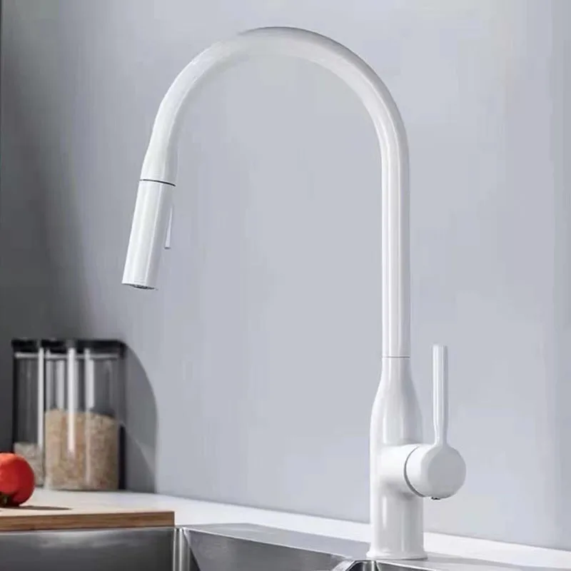 Commercial Kitchen Mixer Tap - GEGVE-Robinet flexible en laiton chromé pour