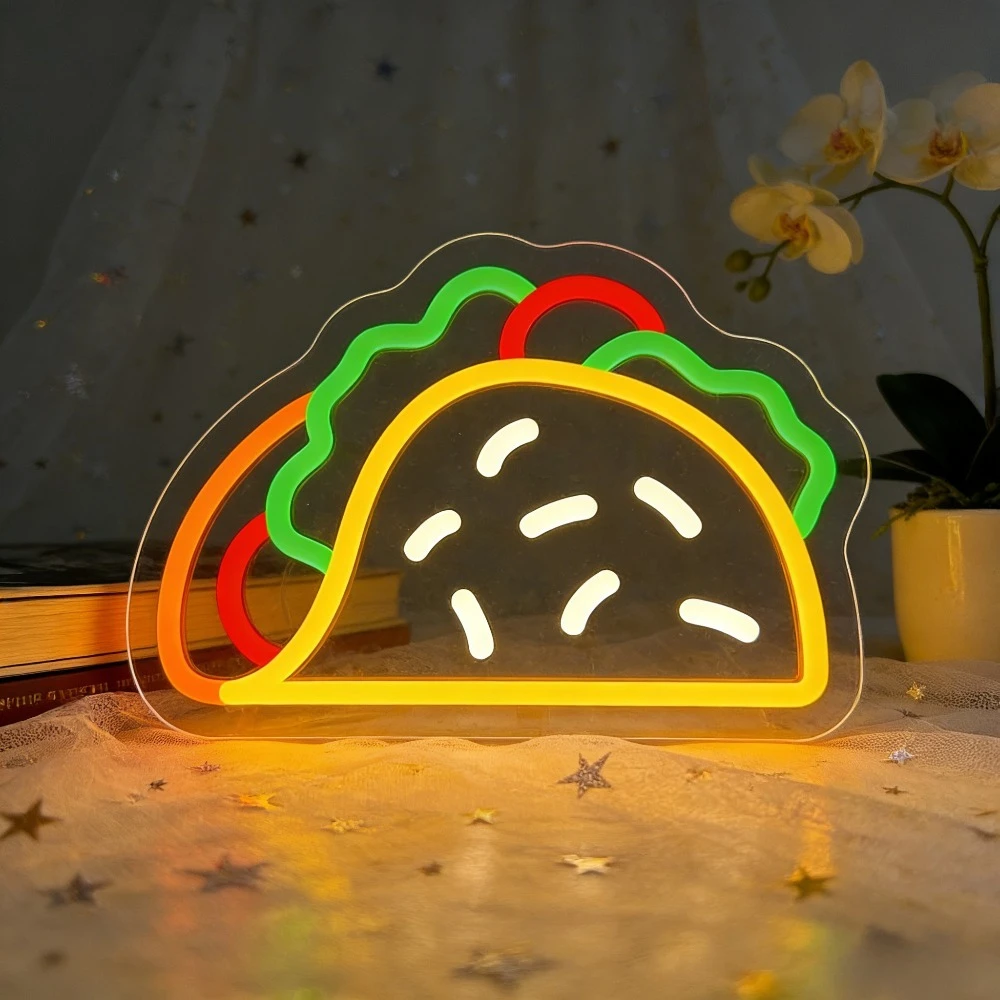 Commercial Kitchen Store - Panneau lumineux LED Taco en néon,