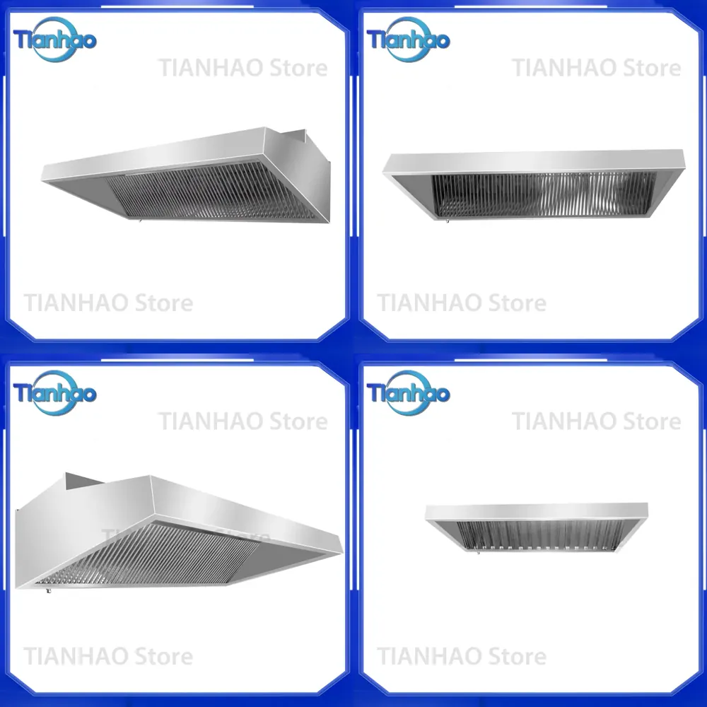 Commercial Kitchen Hood Exhaust Fans - Hotte aspirante murale en acier inoxydable