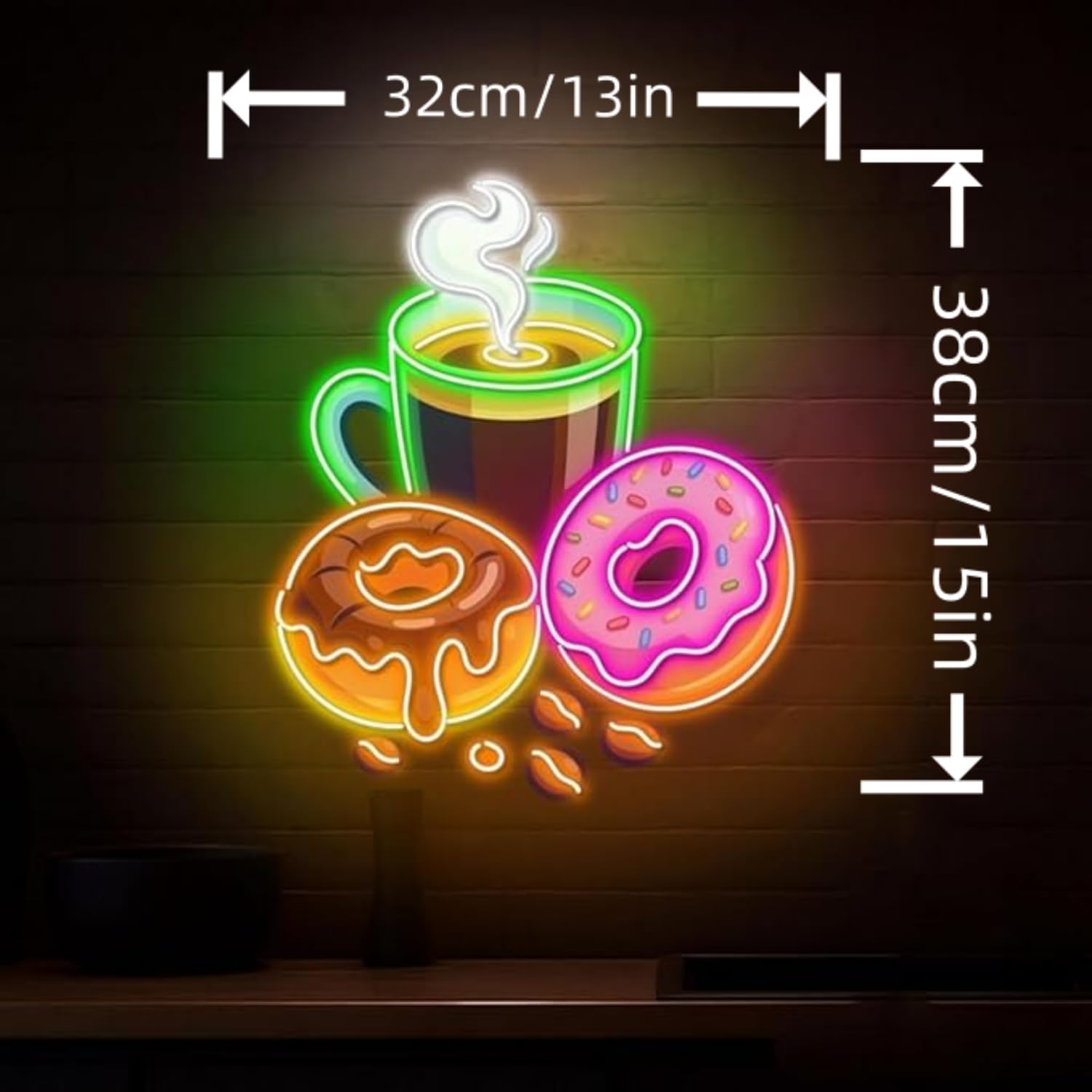 Enseigne néon LED Donuts alime - Commercial Kitchen Store avis et prix