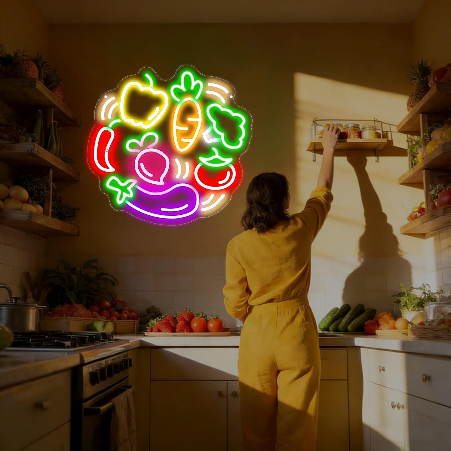 Enseigne néon LED USB Légumes  - Commercial Kitchen Store avis et prix