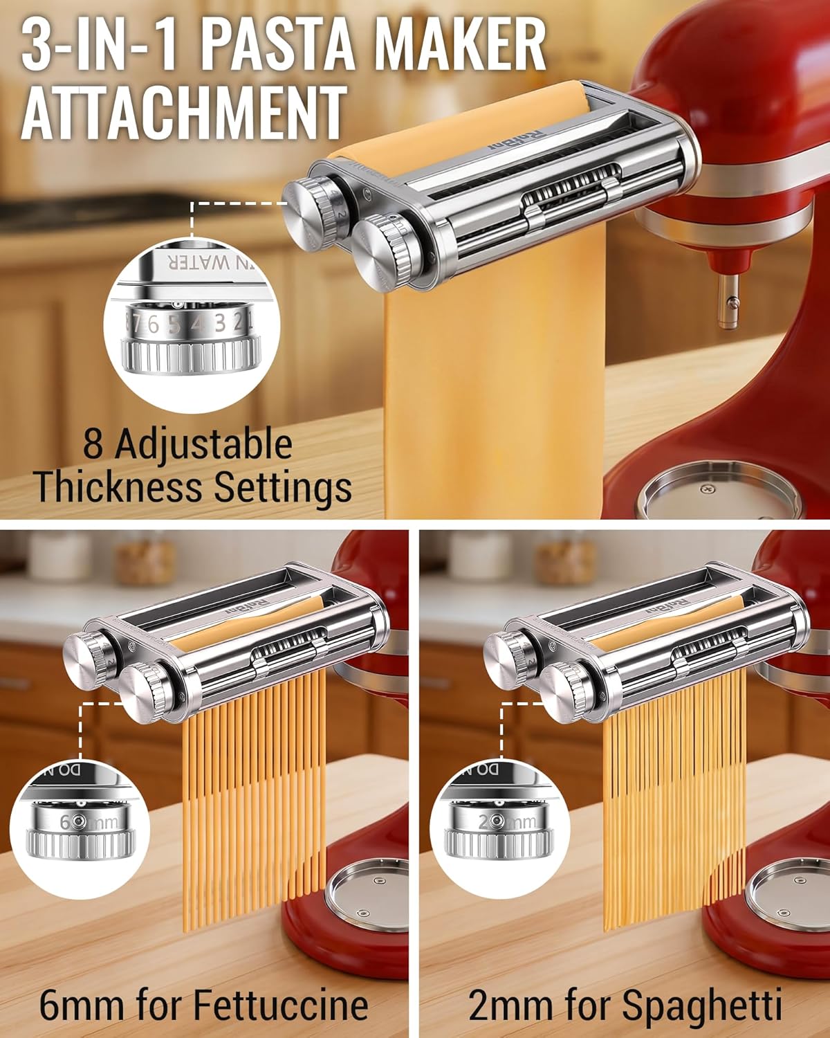 Accessoire de coupe-pâtes 3-en - Commercial Kitchenaid avis et prix