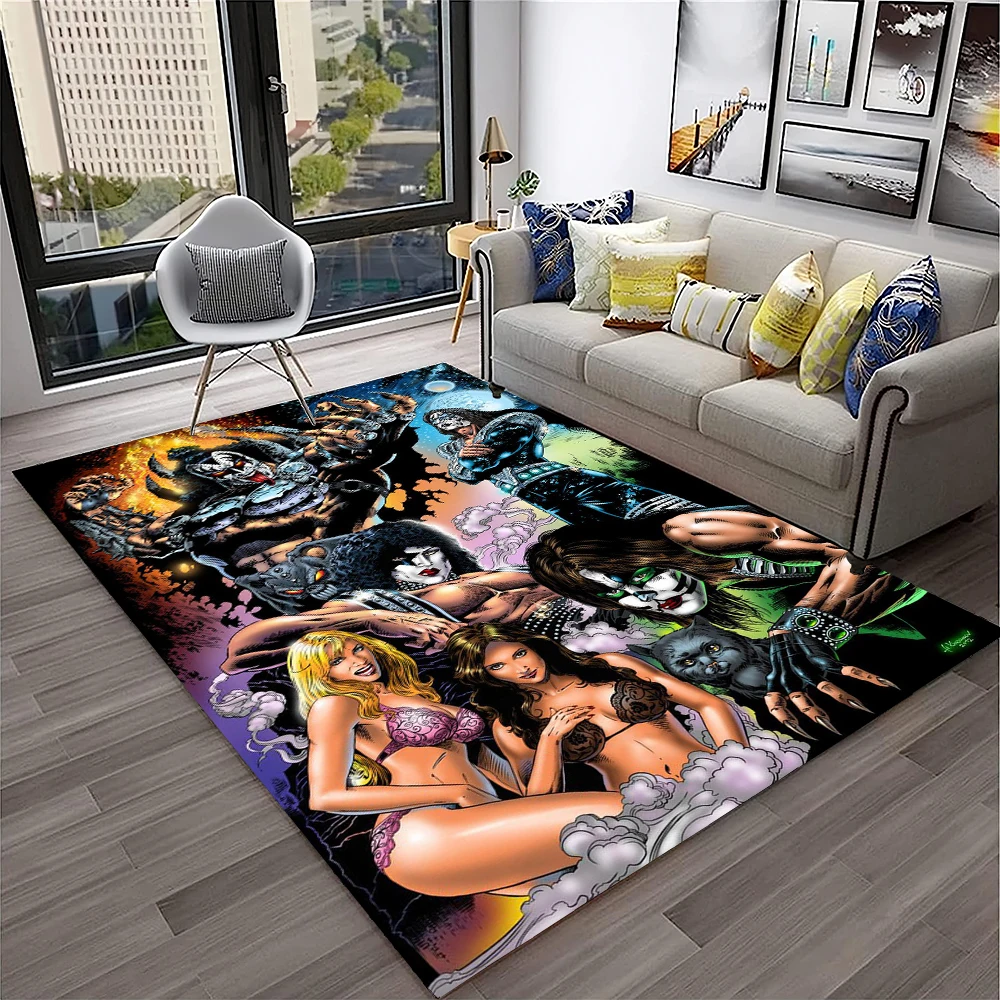 Tapis rétro KISS Rock Band pou - Commercial Kitchen Mats avis et prix