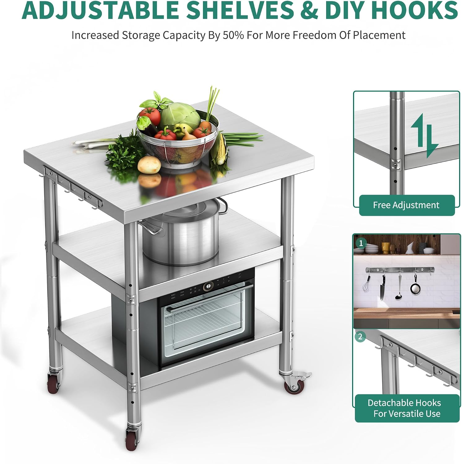 Table de préparation alimentai - Commercial Kitchen On Wheels avis et prix